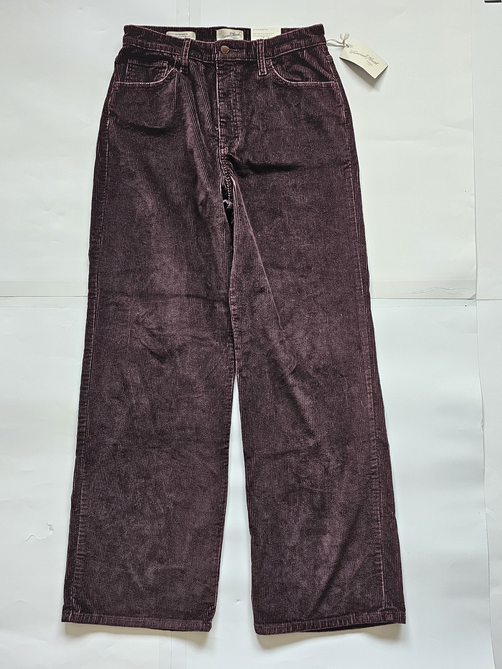 Universal Thread Women's Corduroy Wide-Leg Trousers in Plum
